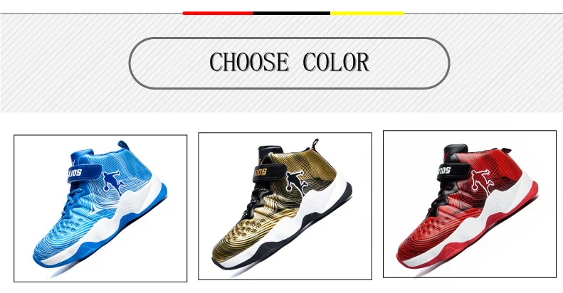 2019 New Sneakers Kids Basketball Shoes for Boys Sport Shoes Non-slip Children's Shoes Outdoor Sneakers Boy Shoes (3)
