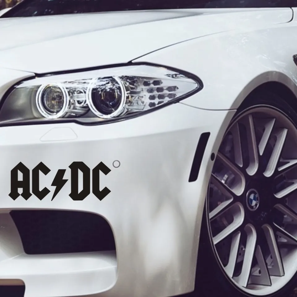 Смешная ACDC Автомобильная наклейка и Наклейка 3D Автомобильная мультяшная виниловая наклейка светоотражающая Автомобильная наклейка аксессуары для стайлинга автомобиля Наклейка s