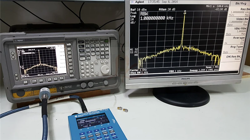 KC901V 6,8 GHz Ручной сетевой анализатор РЧ мультиметр векторный сетевой анализатор анализ дня подачи