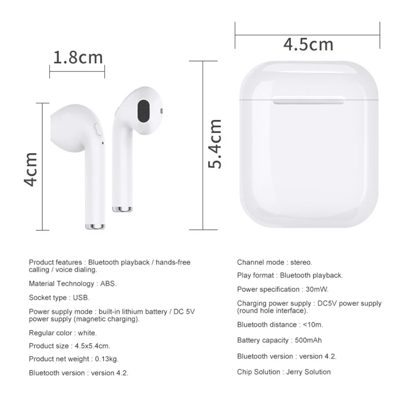 I9S TWS Mini 5 0 Bluetooth наушники портативные беспроводные гарнитура для iPhone X XR 8 7 6 Plus Samsung