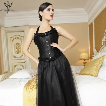 

Steel Bone Modeling Strap Gothic Corset Waist Trainer Cincher Body Shaper Slim Shapewear Belt Belly Slimming Sheath Overbust Hot