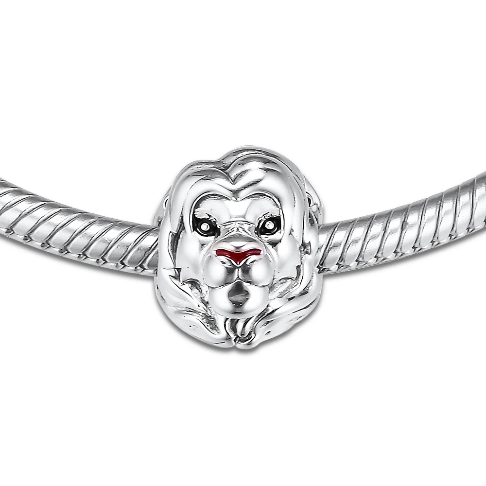 CKK Fit Pandora Браслеты лев Король Simba Подвески стерлингового серебра 925 оригинальные бусины для изготовления ювелирных изделий Шарм Joyas kralen