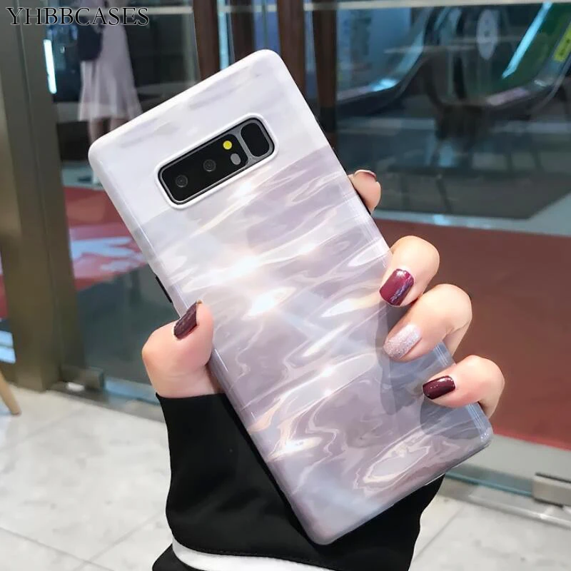 

YHBBCASES Fashion Soft Cases For Samsung S10 Plus Retro Gradient Water Ripple Phone Cover For Samsung Galaxy S8 S9 Plus Note 8 9