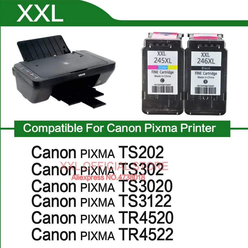 Cartucho de tinta para impresora Canon, para modelos TS3020, TS3122,  TS3120, Pixma, TS3020, TS3122, TS, 3020, TS, 3122, PG245 - AliExpress  Ordenadores y oficina