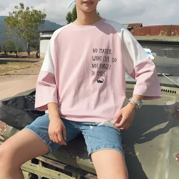 

2019 Summer Cartoon Fashion Imprinted Cotton Man T Shirt Student Pink Harajuku Tops Stranger Things Personality City Boy Rushed