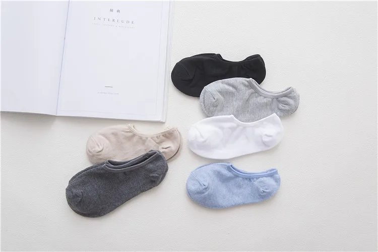 10 pieces = 5 pairs of The new Pure color leisure spring contact serging men socks socks leg warmers socks