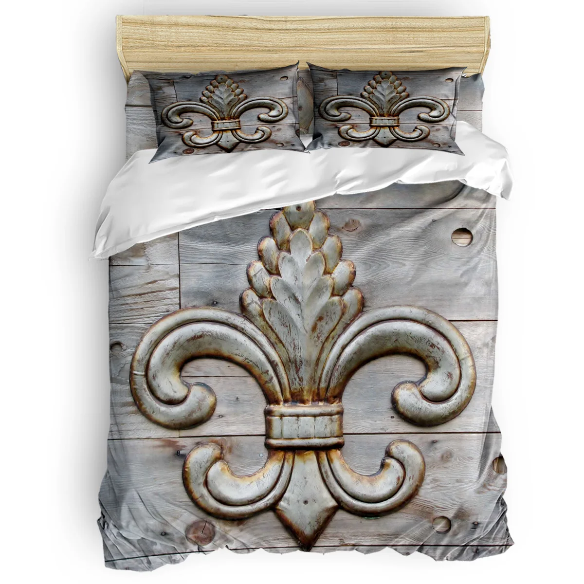 

Ethnic Sign Nationality St. Valentine's Day Quilted Duvet Set California King Father's Day Childrens Beautiful Turquoise