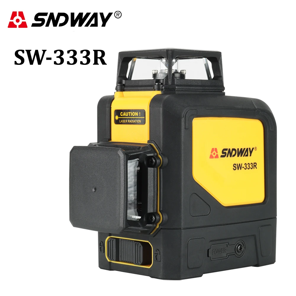 

SNDWAY Rotary Laser Level 3D 12 Lines 360 Green Red Beam Self-Leveling Horizon Vertical Cross laser line measuring instruments
