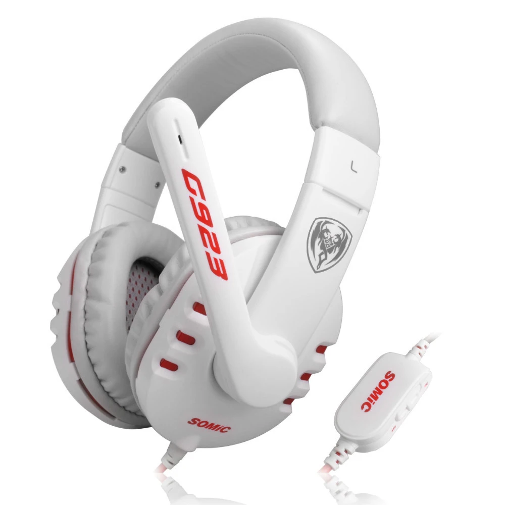 Somic G923 стерео окружении звук игра гарнитура Over Ear Игровые наушники оголовье с