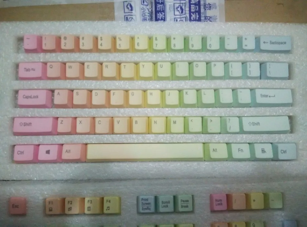 Mechanical keys rainbow PBT keycap mechanical keyboard keys 104 ANSI cherry mx rainbow keycaps for game keyboard Mechanical keys rainbow PBT keycap mechanical keyboard keys 104 ANSI cherry mx rainbow keycaps for game keyboard
