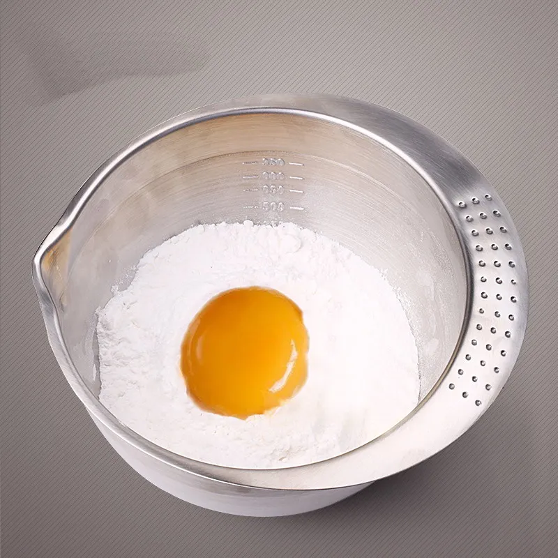 Инструменты для выпечки углубление утолщение смеситель 304 нержавеющая сталь яйцо чаши дома