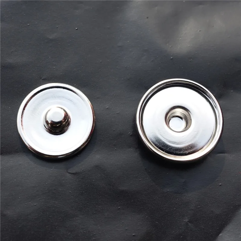 

Fashion Accessories Brass 18mm & 20mm Snap Buttons Bordure Base Interchangeable Button Jewelry Findings 50pcs/lot