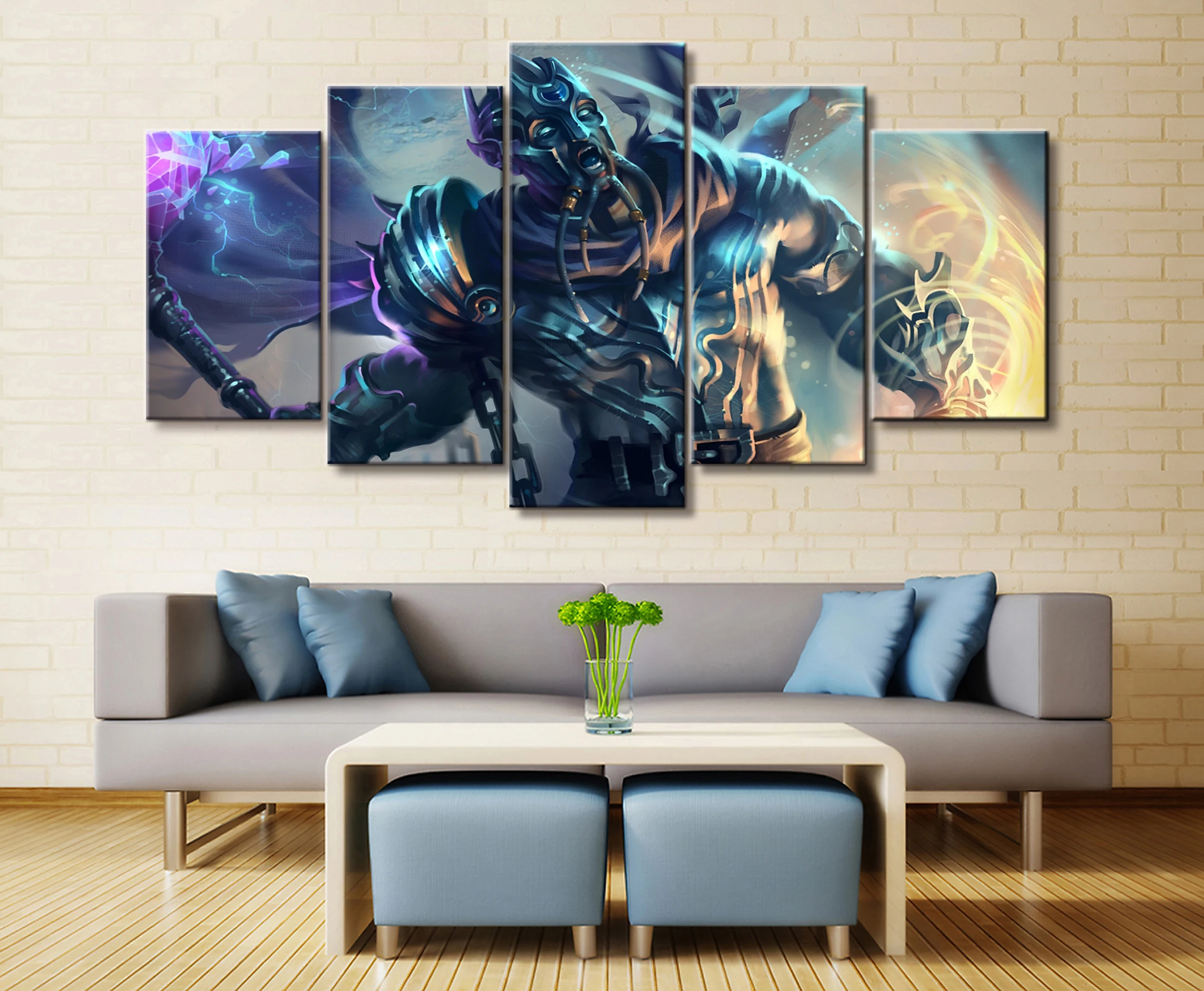 5 Piece Video Game WOW Warcraft DOTA 2 Painting Poster Decorative Mural Art Room Wall Decor Canvas 