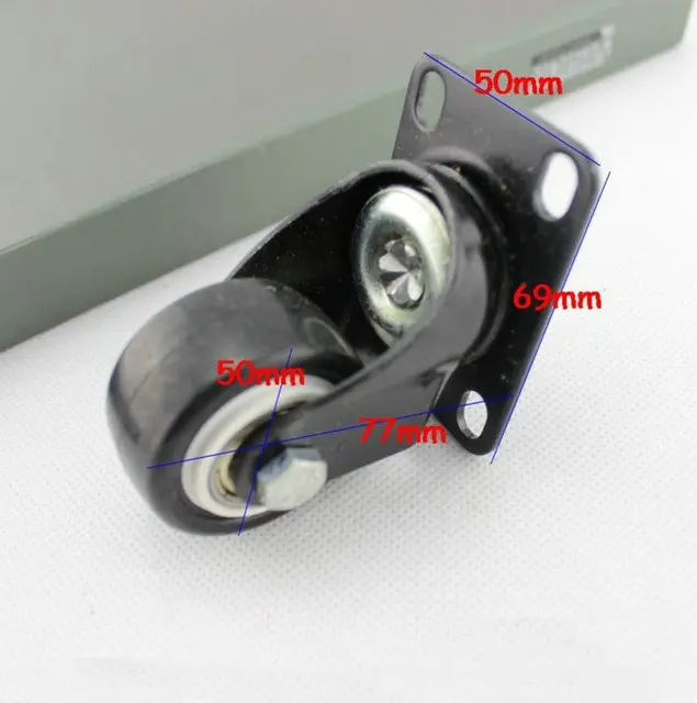 4pc Lot 2inch 50mm Small Wheel Caster Universal Furniture 4pc Lot 2inch 50mm Small Wheel Caster Universal Furniture With Bearing Mute Pu Threaded Rod Or Plate Shape