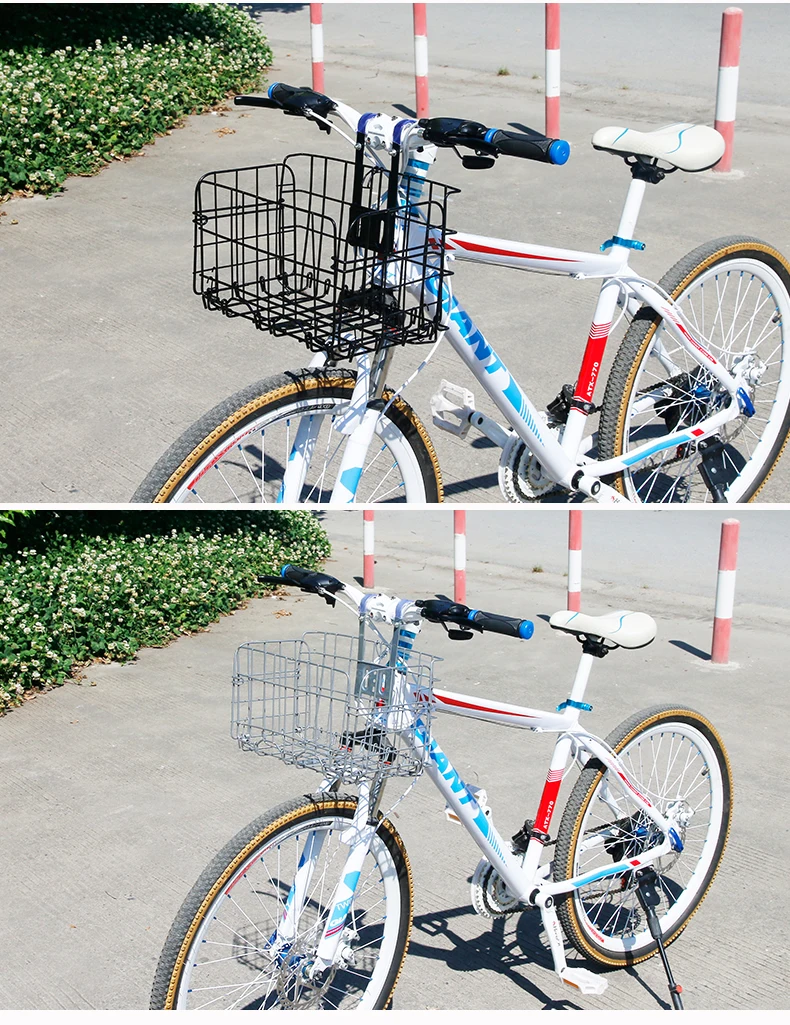 Deemount велосипедная корзина, корзина для руля велосипеда, велосипедная переноска, железный чехол, велосипедная багажная сумка, сверхмощная/Базовая опция