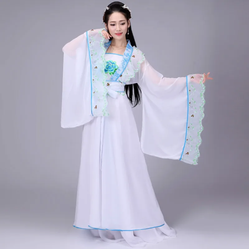 Женский новый элегантный сказочный костюм Hanfu Тан женский королевская принцесса
