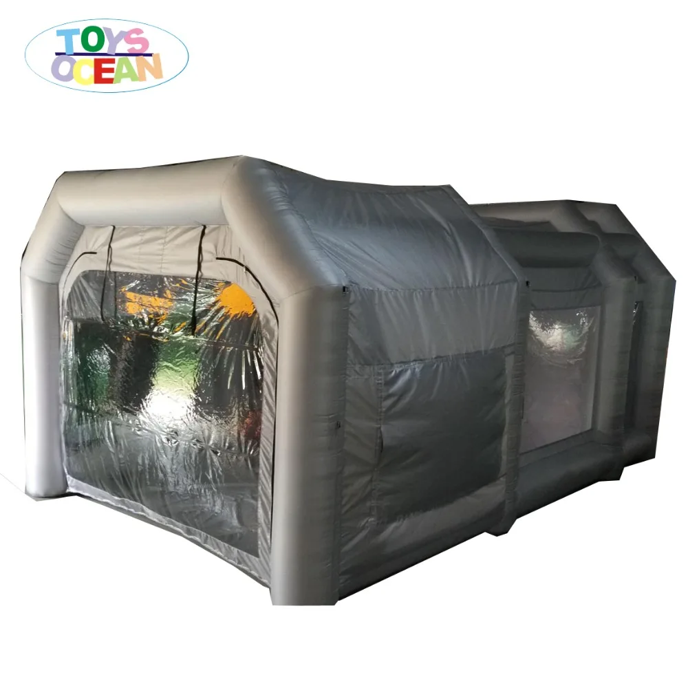 

customized size inflatable spray booth for car painting with filter