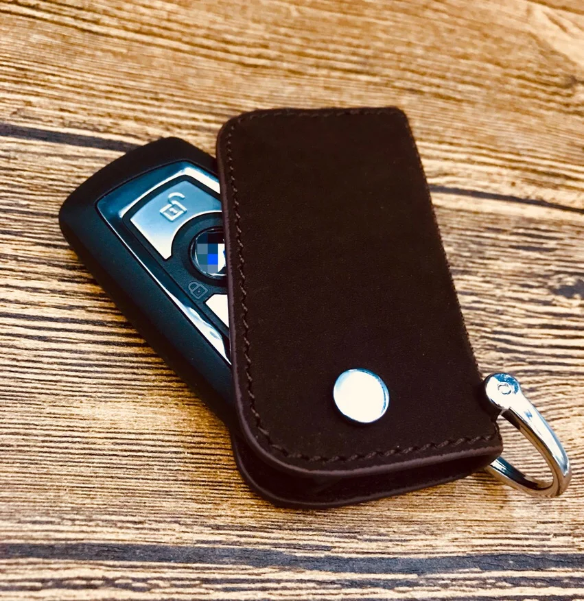 

Car accessories Top Layer Leather key Case/Bag For BMW E70 E71 E90 F10 F30 F34 X1 X3 X4 X5 X6 X7 soft Key shell hot selling