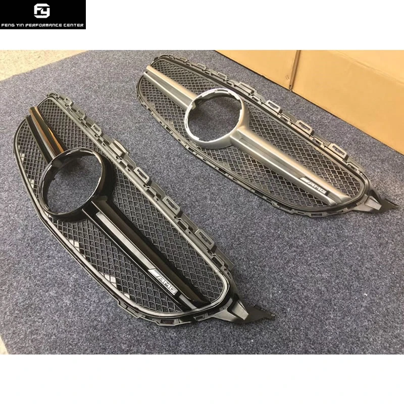 

Racing Grills W205 C300 C63 AMG style ABS front bumper Grill grille for Mercedes Benz W205 C300 C63 13-16