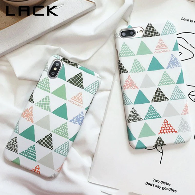 Чехол для телефона LACK Triangle с геометрическим рисунком iphone XS Max X XR 8 7 6 S Plus модный