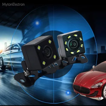 

8 LED Parking Assistance System Universal HD CCD Vision Car Rear View Lines Camera Backup degree waterproof for DVD or GPS