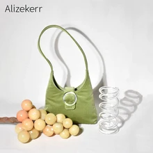 Женская сумка через плечо из искусственной замши в стиле ретро, новинка, элегантная летняя дизайнерская сумка из прозрачного бархата с пуговицами, простая женская сумка