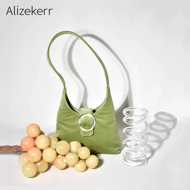 

Faux Suede Retro Shoulder Bag Women 2019 New Elegant Summer Designer Niche Transparent Button Velvet Tote Handbag Simple Female