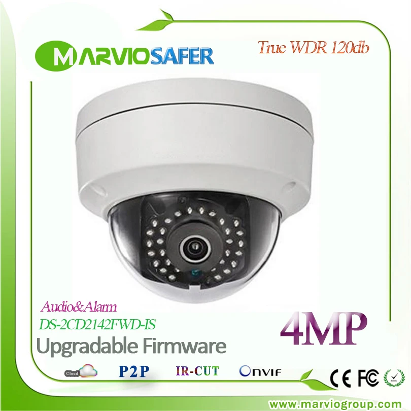 

H.264+ Upgradable English Version DS-2CD2142FWD-IS IP Network Camera Audio Alarm Poe WDR Good Night Vision