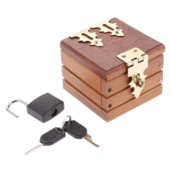 

Professional Magic Tricks Prop Quarter Go Box Mini Wooden Case for Amazing Magic Kid Magician Street Magic Show Accessory