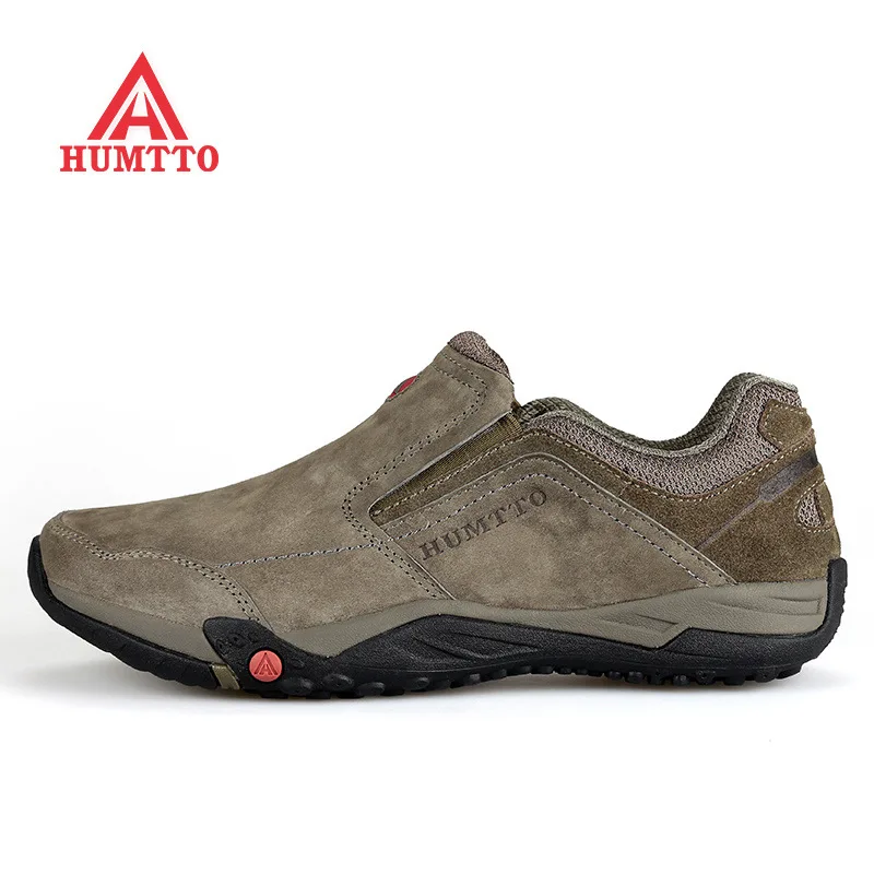 

Humtto Spring Men's Genuine leather Hiking Shoes Slip-on Outdoor 2016 Trek Sport Men Climbing Outventure Sapatos Masculino