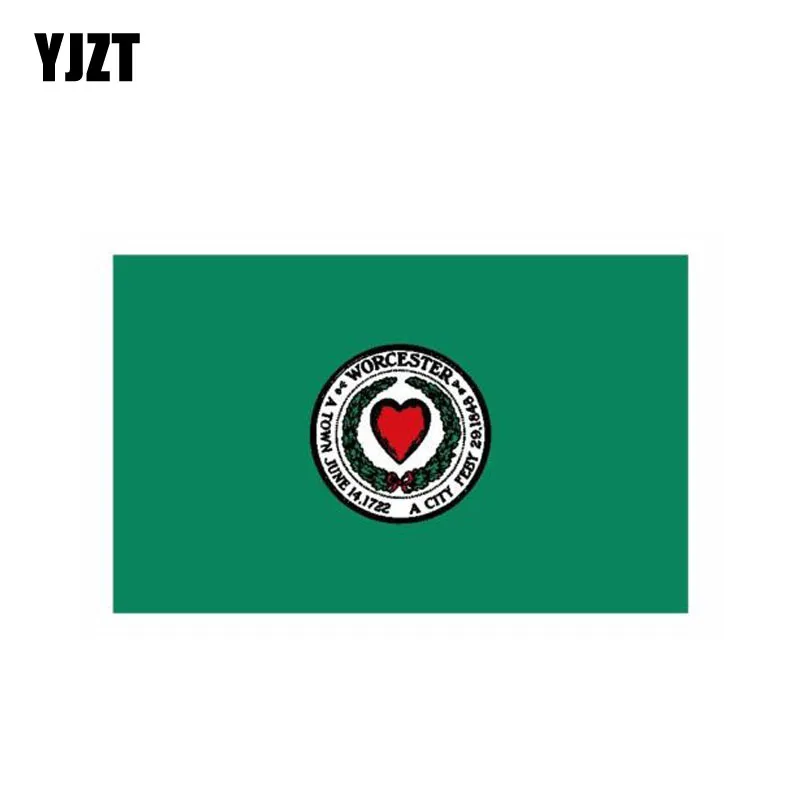 YJZT 11 9 см * 7 3 автомобильный Стайлинг Worcester Массачусетский флаг наклейка для