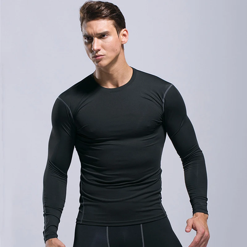 Ento Mens Full Sleeve Compression Running Armour Base Layer Top Gym Sports Shirt 