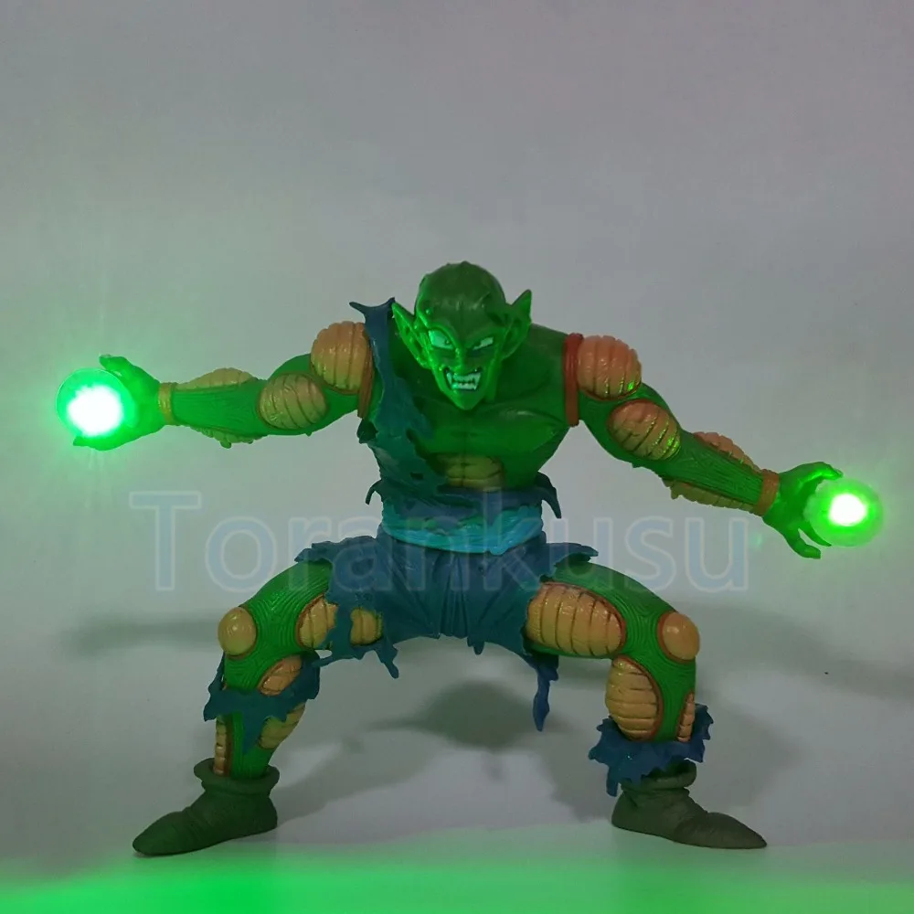 Dragon Ball Z фигурку пикколо зеленый лазерный луч Cannon светодиодный DIY Дисплей игрушка