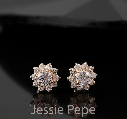 Italina Rigant Элегантные жемчужные сережки Brincos de perola с настоящими Австрийскими кристаллами# JP84859