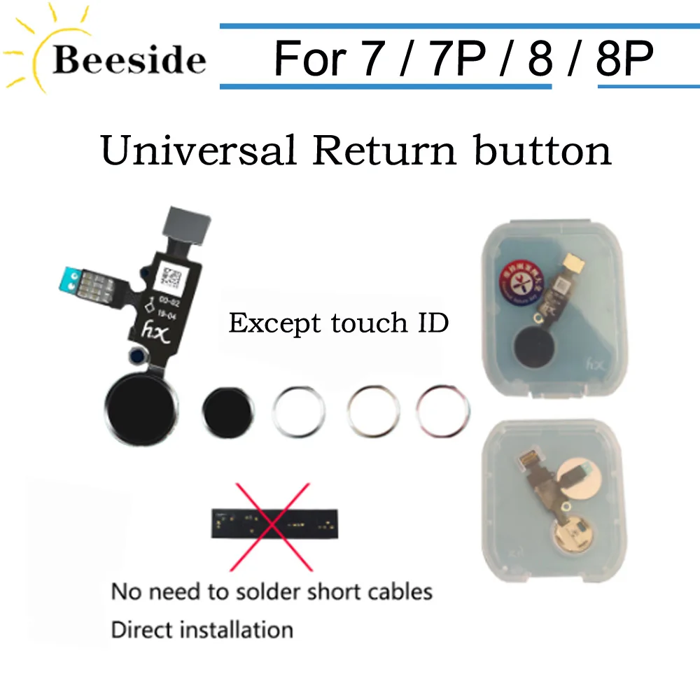 

New 2019 Design Universal Home Button For IPhone 7 8 7 Plus 8 Plus Flex Cable Restore Ordinary Home Button Return Functions