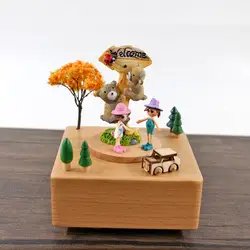 DIY деревянный дом Miniaturas с мебелью поделки миниатюрный дом музыки игрушки для детей Рождество и подарок на день рождения