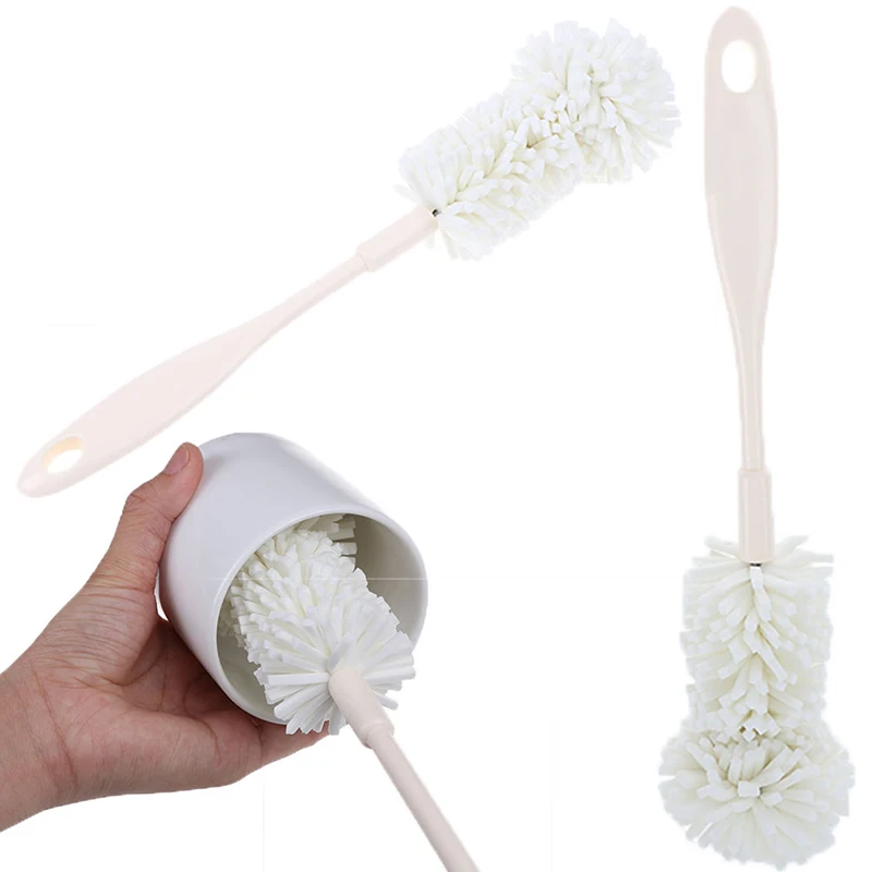 Long Handle Sponge Cup Brush Baby Care Baby Milk Bottle Brush Bottle Cleaner Cleaning Glass Milk Bottle Cleaner Kitchen Tools