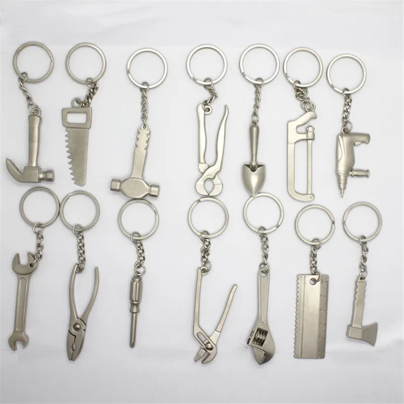 

SHDLIFE Car Keychain Stainless Steel Key Ring Chain High-Grade Simulation Spanner Keyring Mini Tools New Design Gifts Jewelry