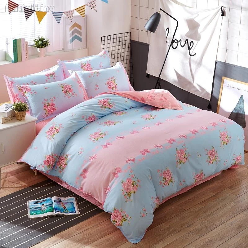 Buy Fresh Small Floral Series Pastoral Bedding Set Adult/Kids Bed Linens 3/4pcs