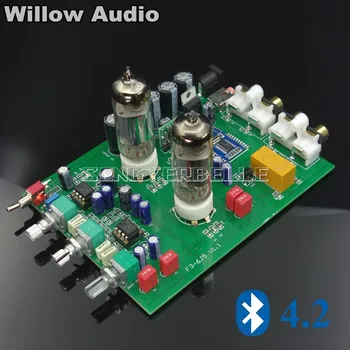 

Bluetooth 6J5 Tube Preamplifier Tone Board NE5532 Preamp Tweeter Bass Adjust Bile Pre Speakers Amplifier DIY Analog Input