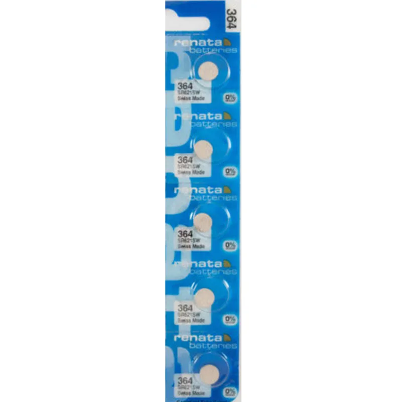 

5pcs/lot Renata Swiss 1.55V Battery For Watch Silver Oxide 364 SR621SW Batteries