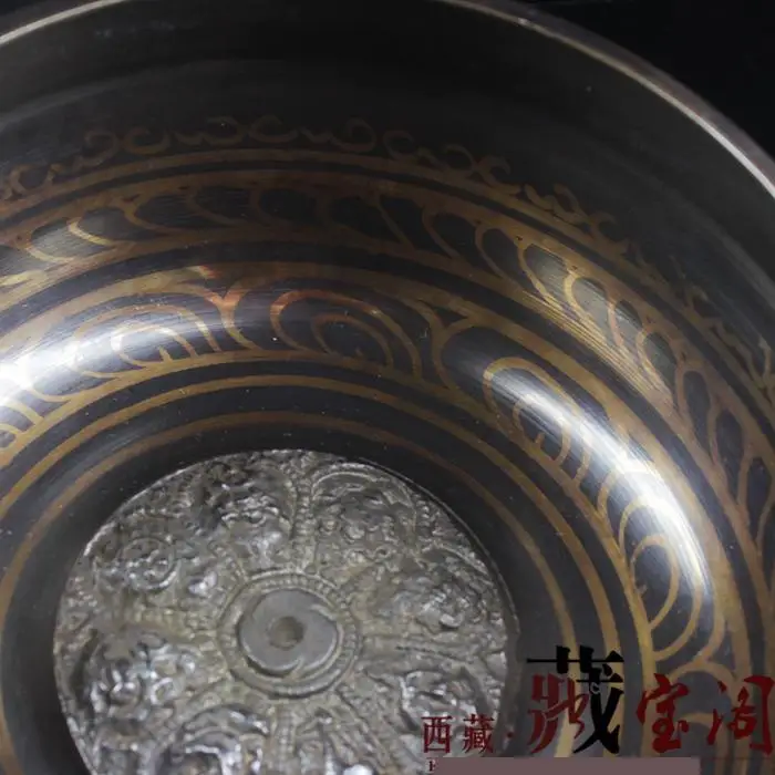 17CM Tibetan Singing Bowl Himalayan Hand Hammered Chakra Meditation Home Decoration Crafts Religion Belief Yoga Bowl 4