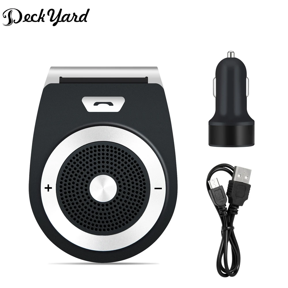 DeckYard Handsfree Bluetooth Car Kit For iPhone Speakerphone Multipoint