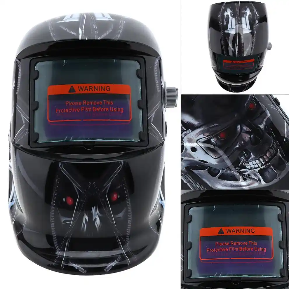 Solar Auto Darkening Welding Helmet Arc Tig Mig Mask Grinding Welder Terminator