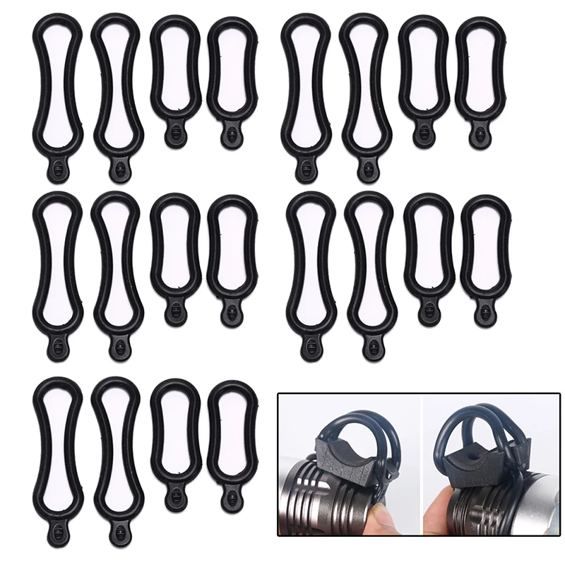 

10PCS/ 5 pair 2 Sizes O-Ring Rubber O Ring Sealing Kit For LED Bicycle Light Headlamp Installation Mount