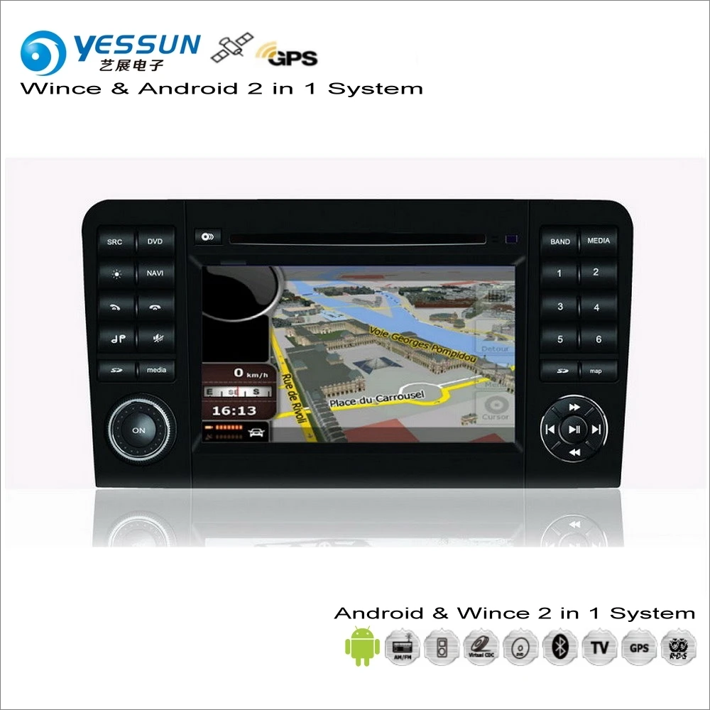 Excellent YESSUN For Mercedes Benz GL Class X164 / ML Class W164 Car Android Multimedia Radio CD DVD Player GPS Map Navigation Audio Video 0