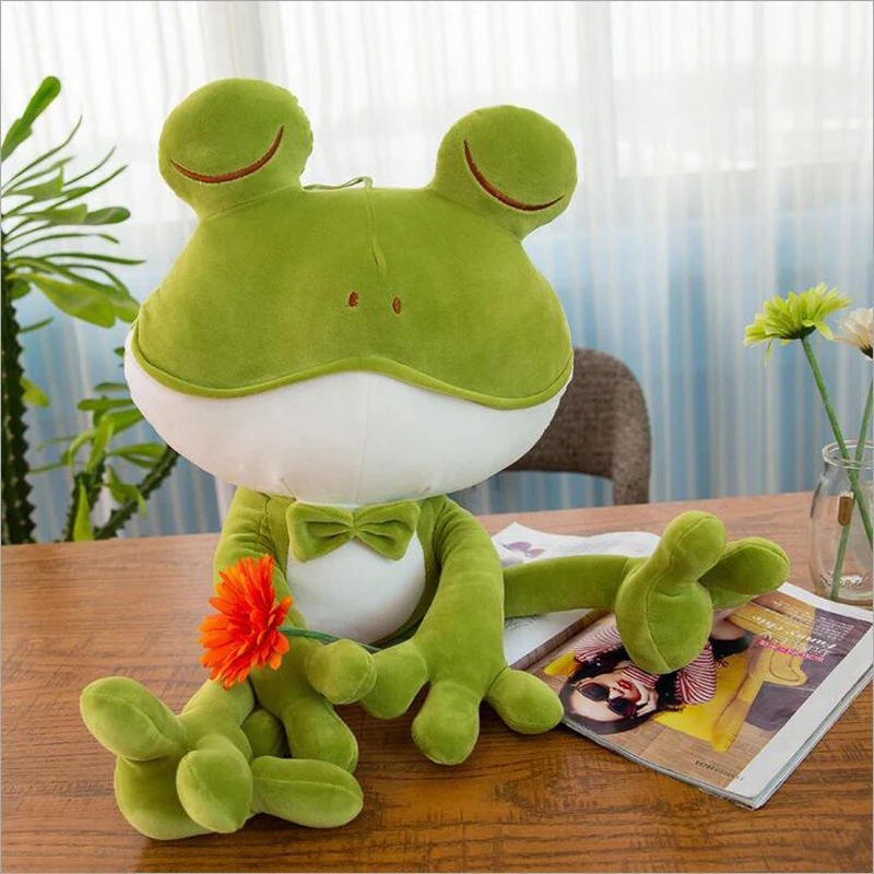 

Cute Close Eyes Frogs Plush Toy Stuffed Animal Forg Plush Doll Creative Children's Birthday Gift
