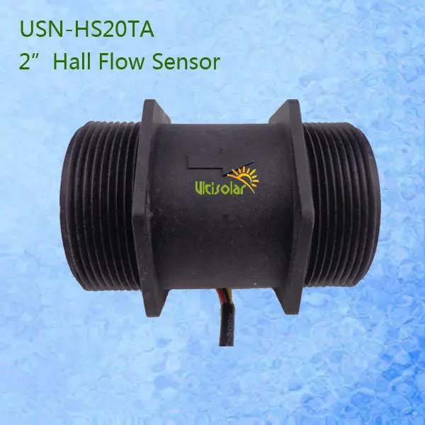 

USN-HS20TA BSP 2" Hall Effect Water Flow Sensor 10-300L/M Turbine Flowmeter for water purifier, water dispenser