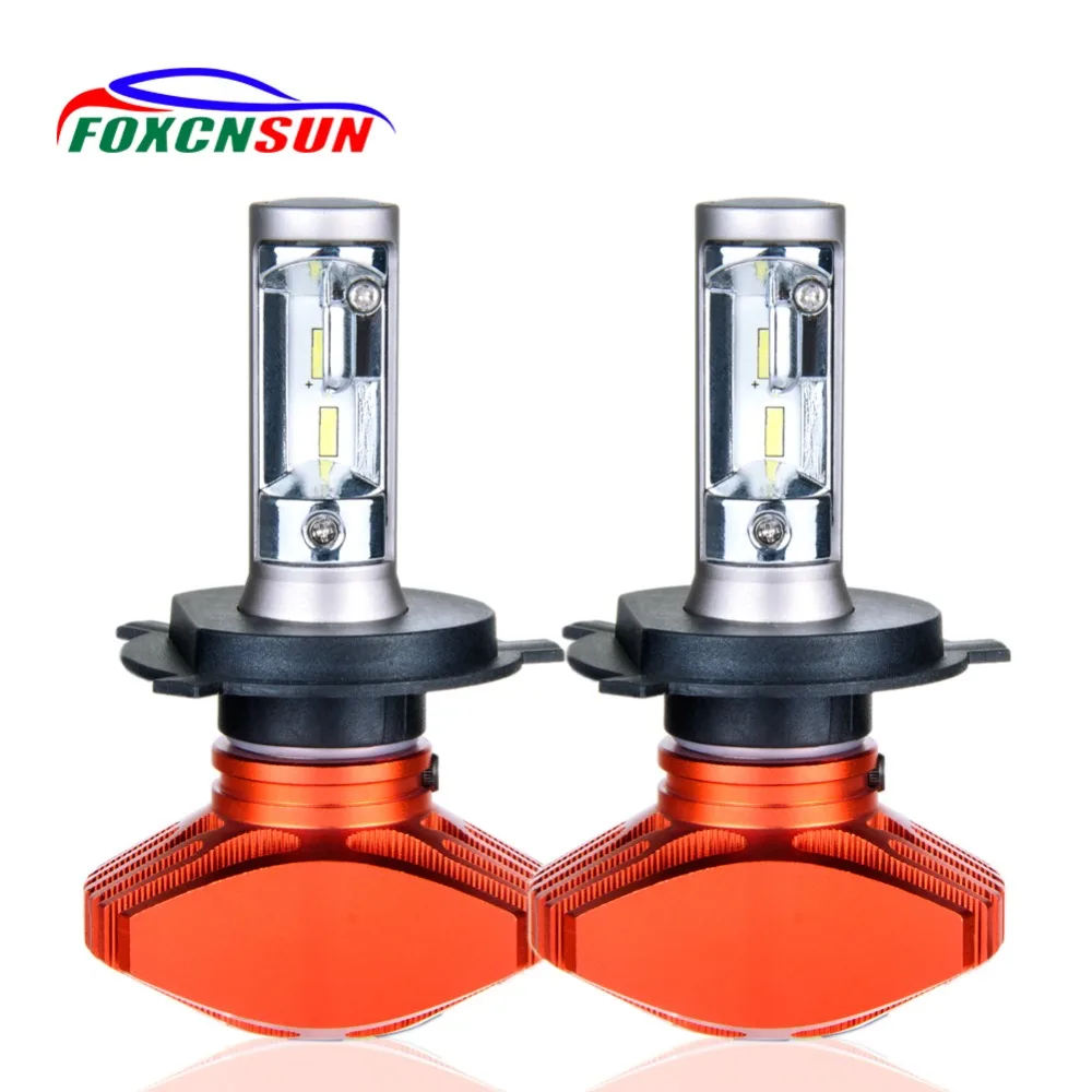 Foxcnsun H7 Led Car Headlight Fanless H11 H4 Led Bulb 9005 HB3 9006 HB4 Fog Light H1 Car Light 24V 12V Auto 80W 8000LM 6500K CSP Foxcnsun H7 Led Car Headlight Fanless H11 H4 Led Bulb 9005 HB3 9006 HB4 Fog Light H1 Car Light 24V 12V Auto 80W 8000LM 6500K CSP