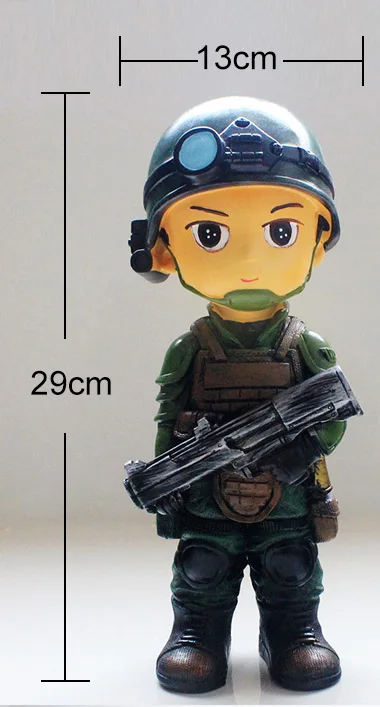 3D Аниме пластырь силиконовые формы DIY пластырь фигурка куклы цемент глина формы детские игрушки модели рождественские украшения гипсовая форма - Цвет: 29   13cm